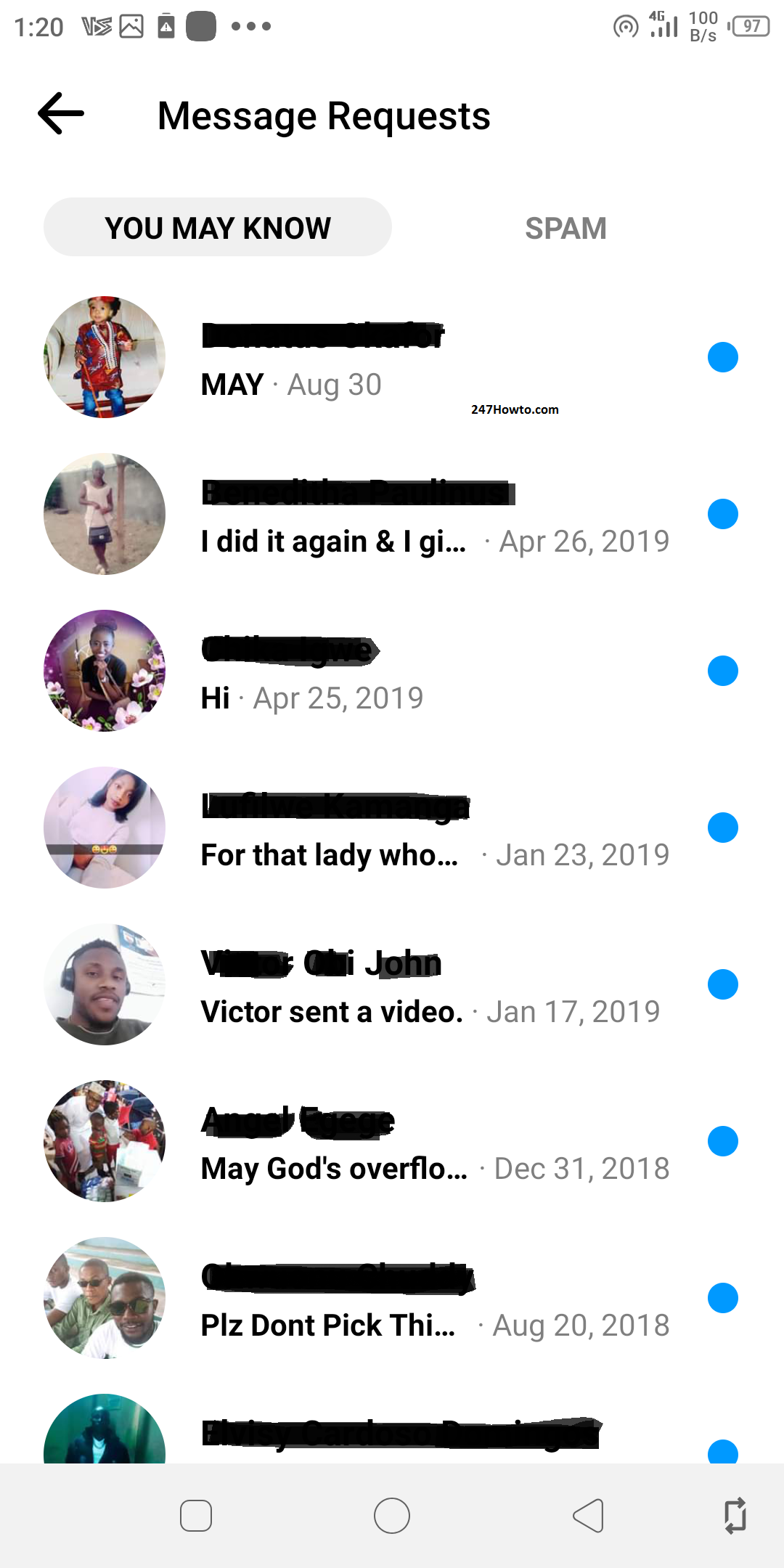 private messages