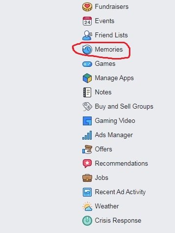 How to see my memories on Facebook