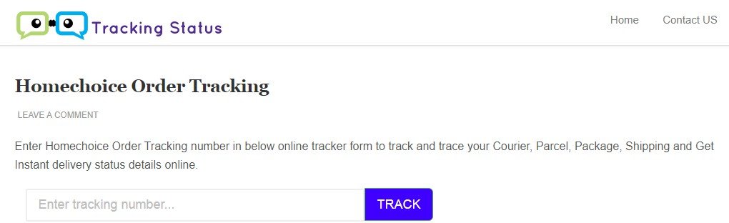 how to track homechoice order 2