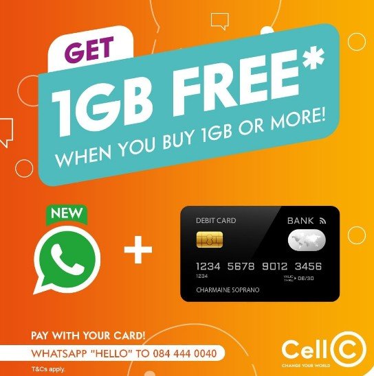 how to get free data on cell c